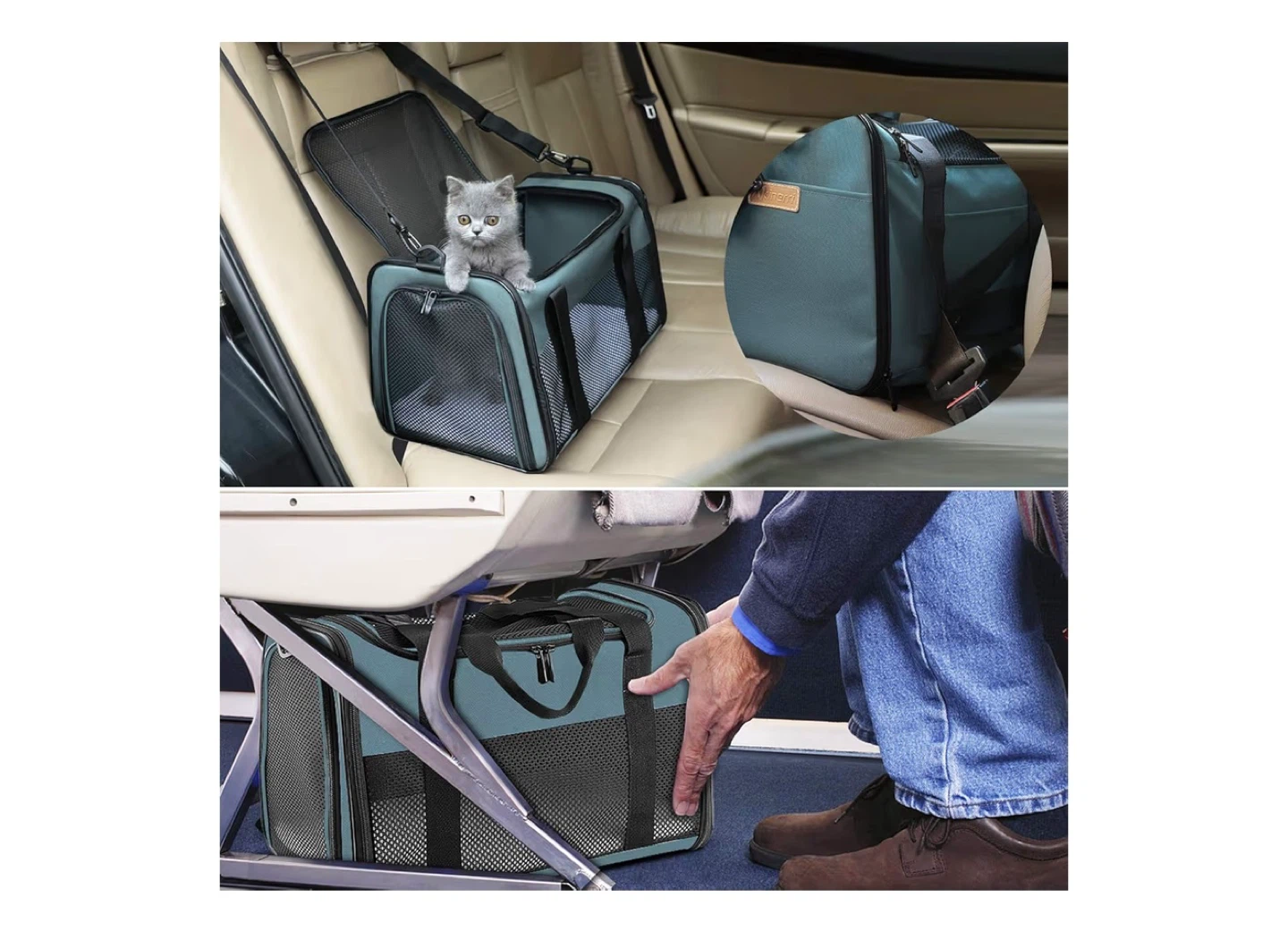Brand New Akinerri Pet Carrier - Medium, Blue - photo 5