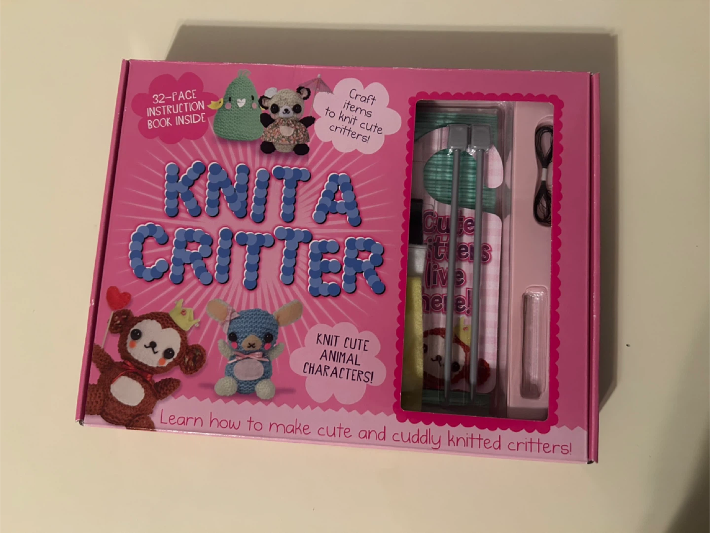 Knit A Critter Craft Kit - In Box - Never Used