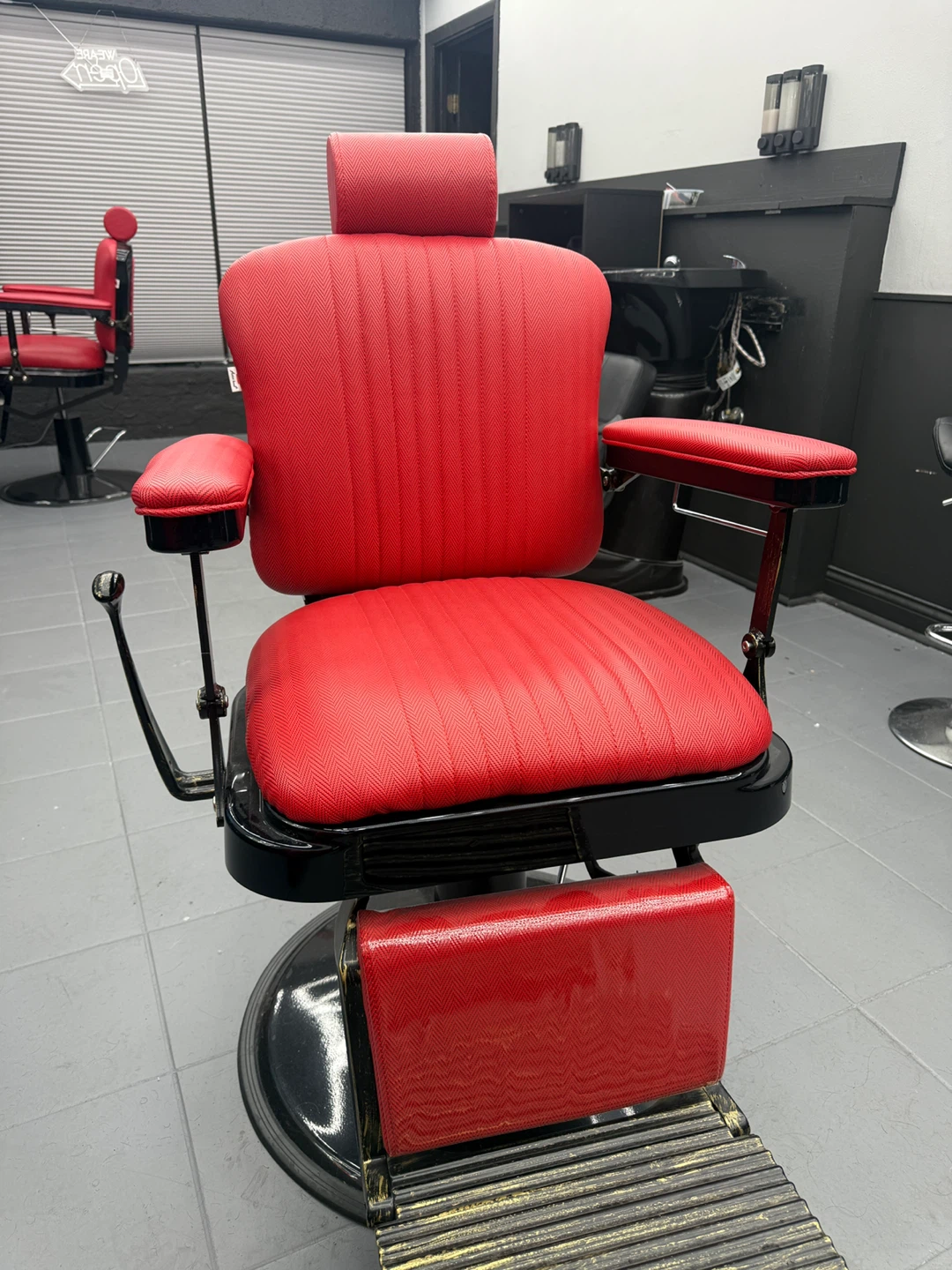 Red Barber Chair