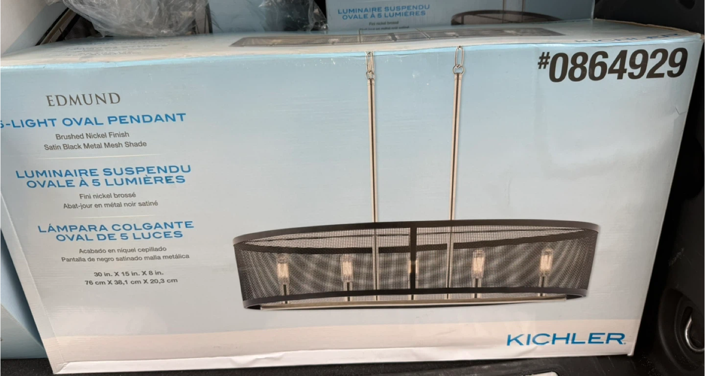 Kichler Edmund 5-Light Oval Pendant - New in Box - photo 2
