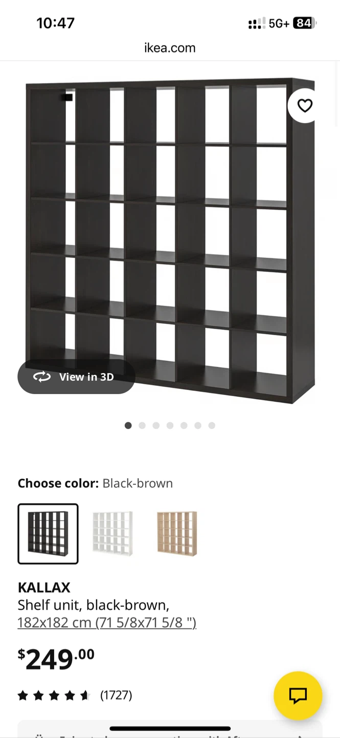 IKEA Kallax - Black-Brown 5x5 - photo 3