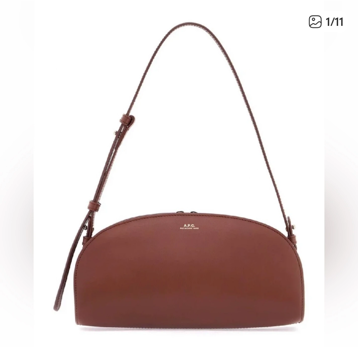 A.P.C. Demi-Lune Baguette Bag Brown  🧡
