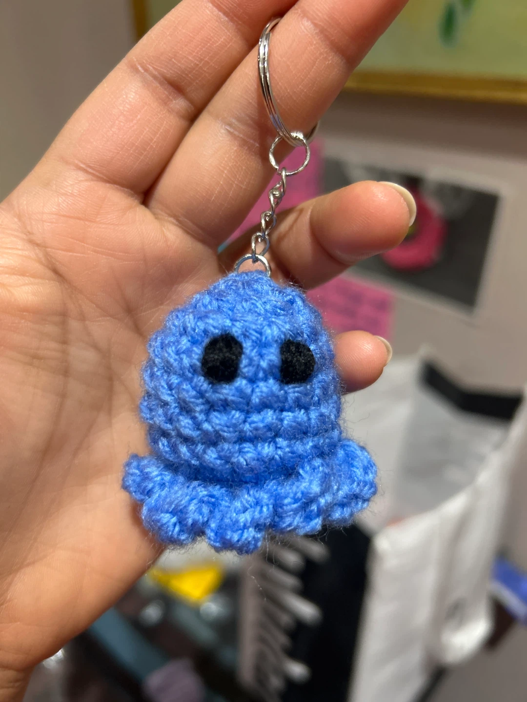 Handmade Crochet Octopus Keychain - photo 3