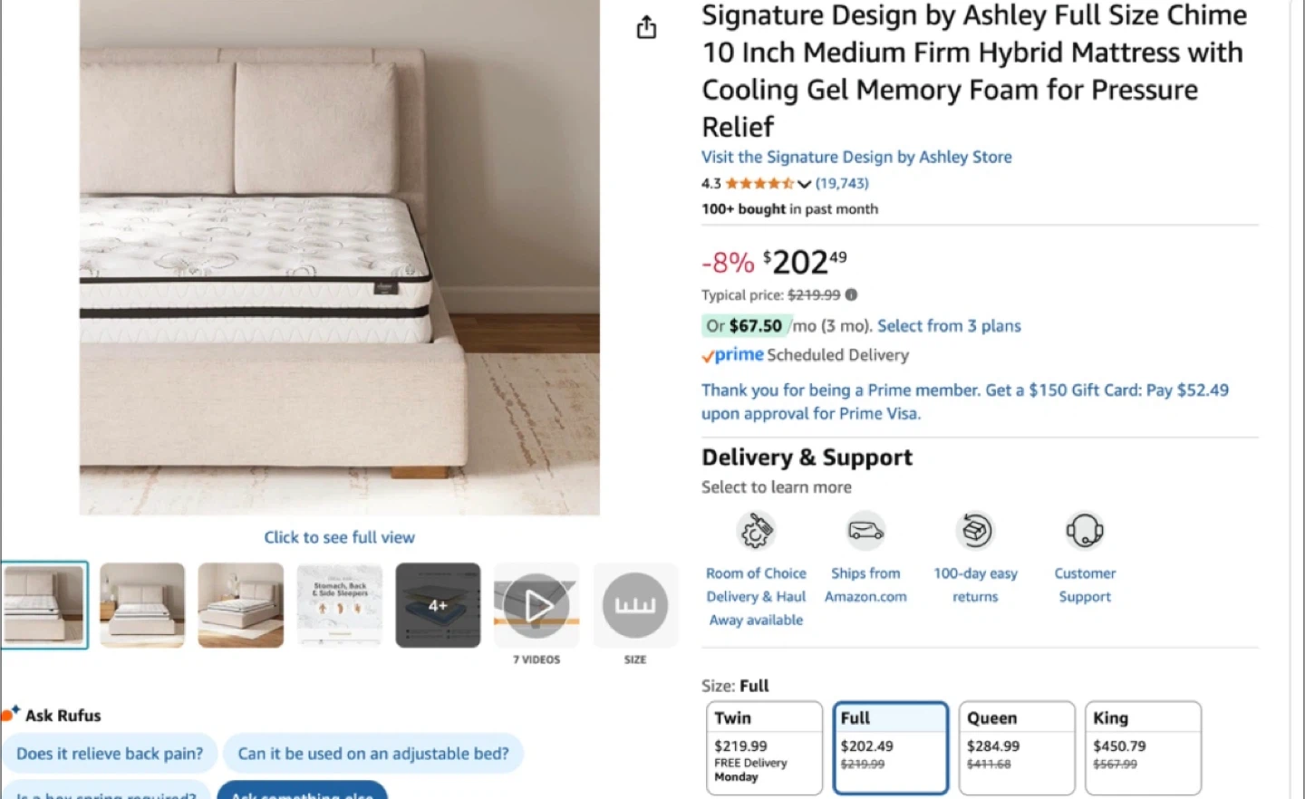 Selling full-size bed frame and mattress - photo 2