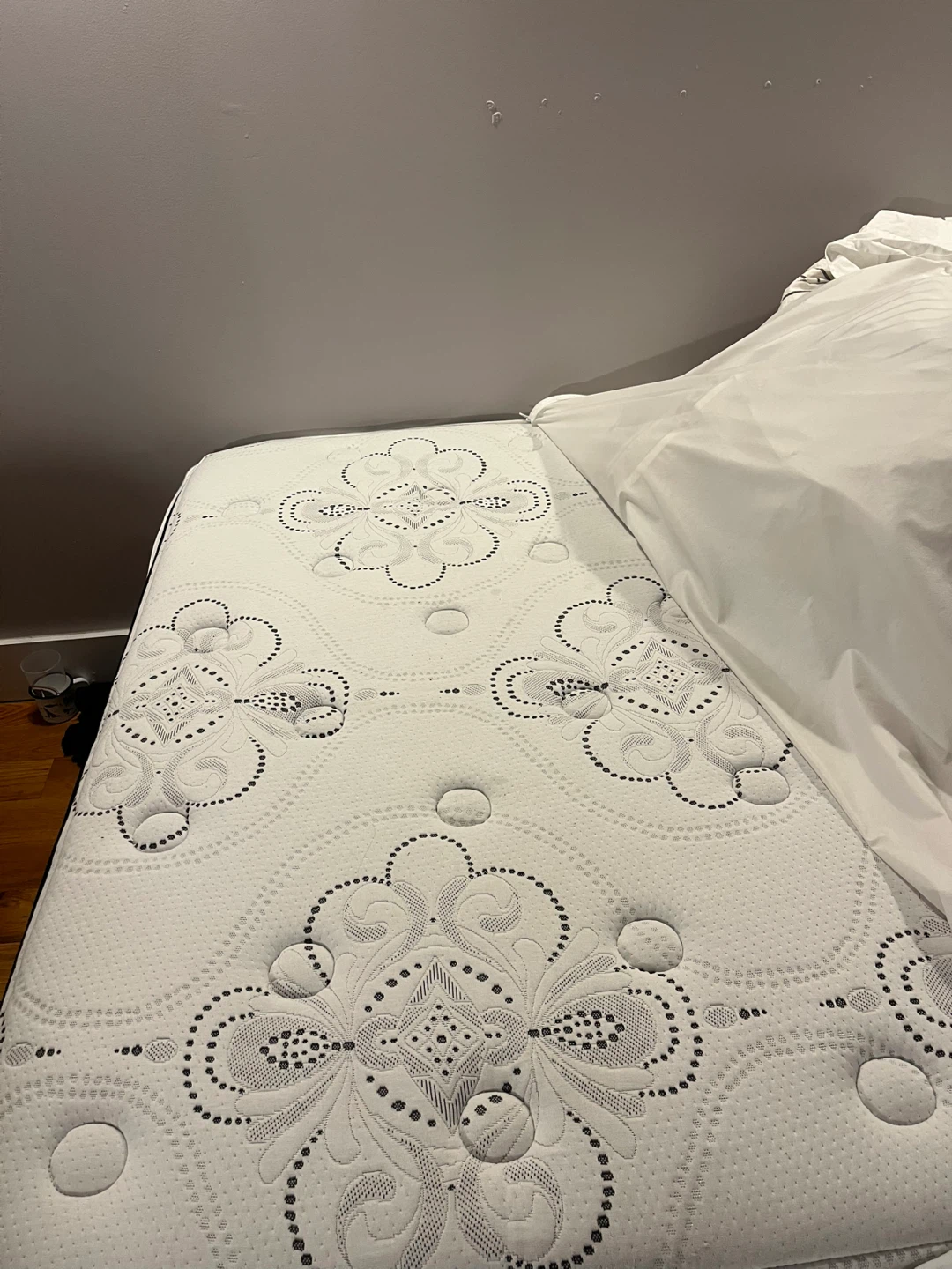 Selling full-size bed frame and mattress - photo 3