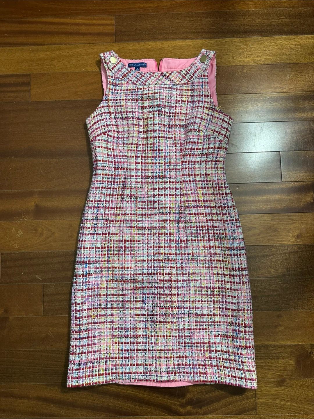 RSVP by Talbots Pink Tweed Dress Size 2P
