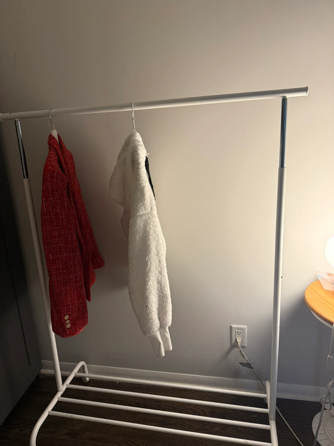 IKEA White Metal Clothes Rack - photo 4