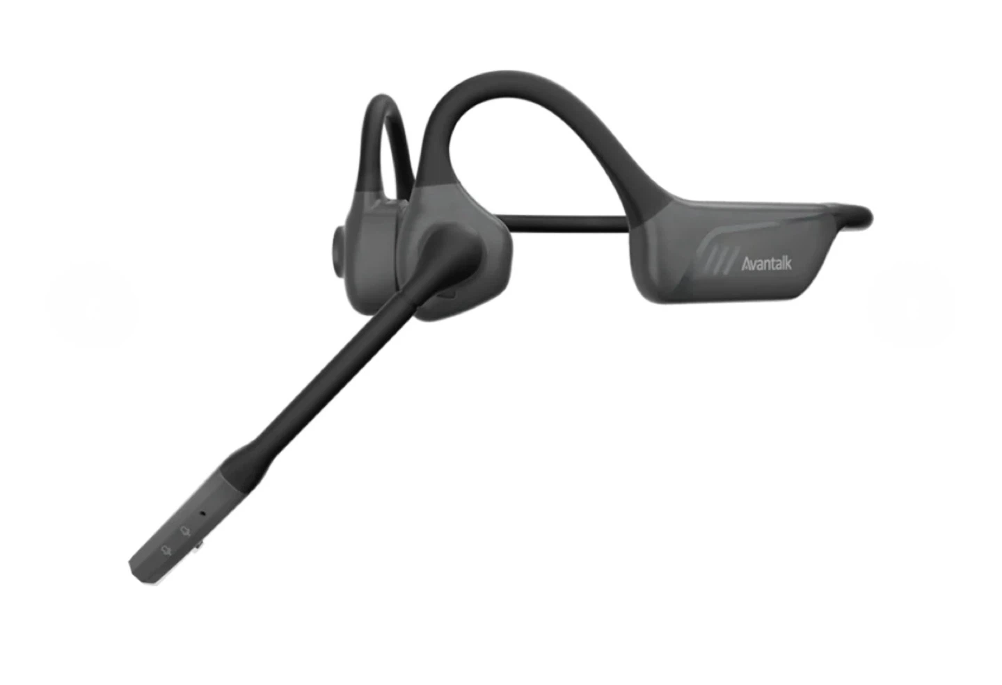 Open-Ear Wireless Headset with Noise-Cancelling Mic