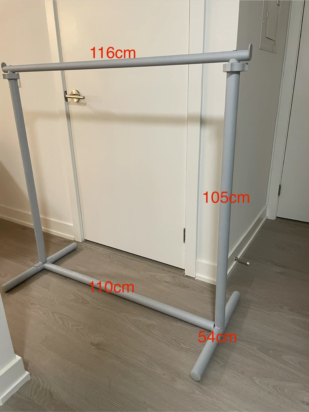 Adjustable Grey Clothes Rack