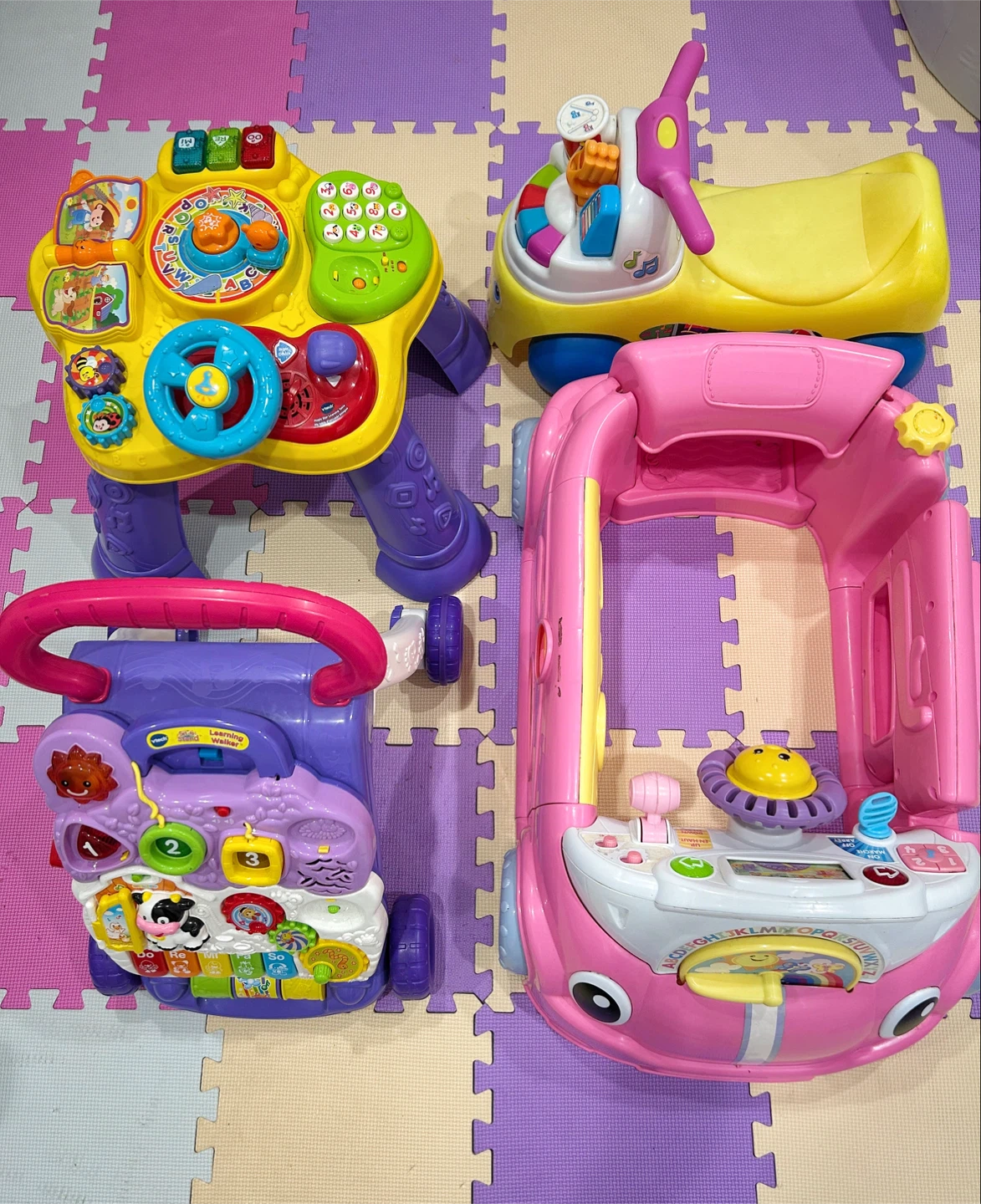 Bundle of toys (walker, cars)
