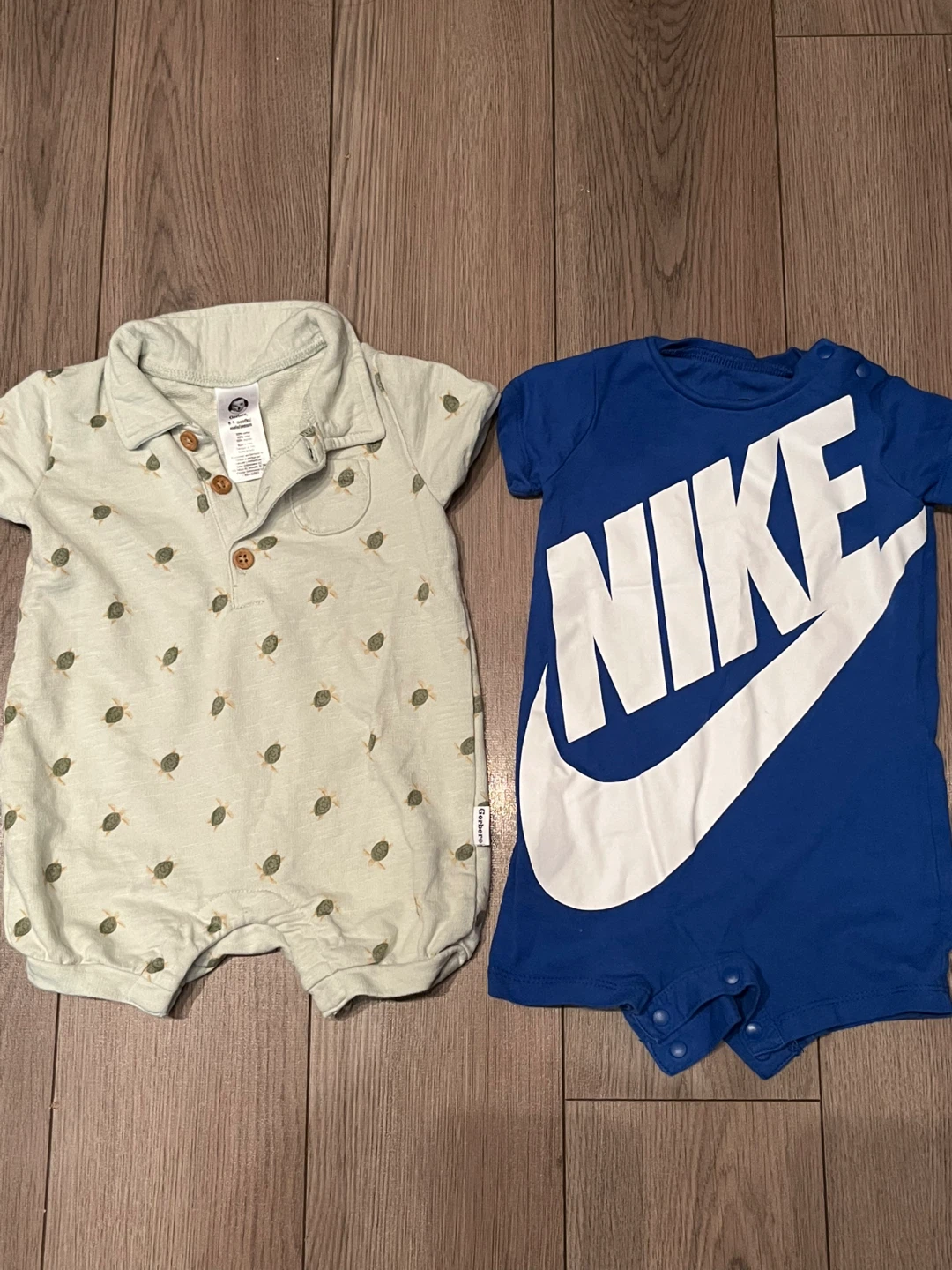 Gerber & Nike Baby Rompers - Size 6-9 Months