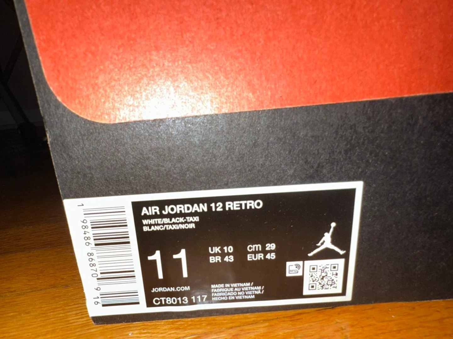 Air Jordan 12 Retro White/Black Size 11 - photo 2