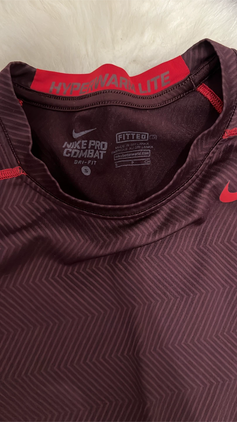 Nike Pro Combat Hyperwarm Lite Fitted Shirt - Size S - photo 3