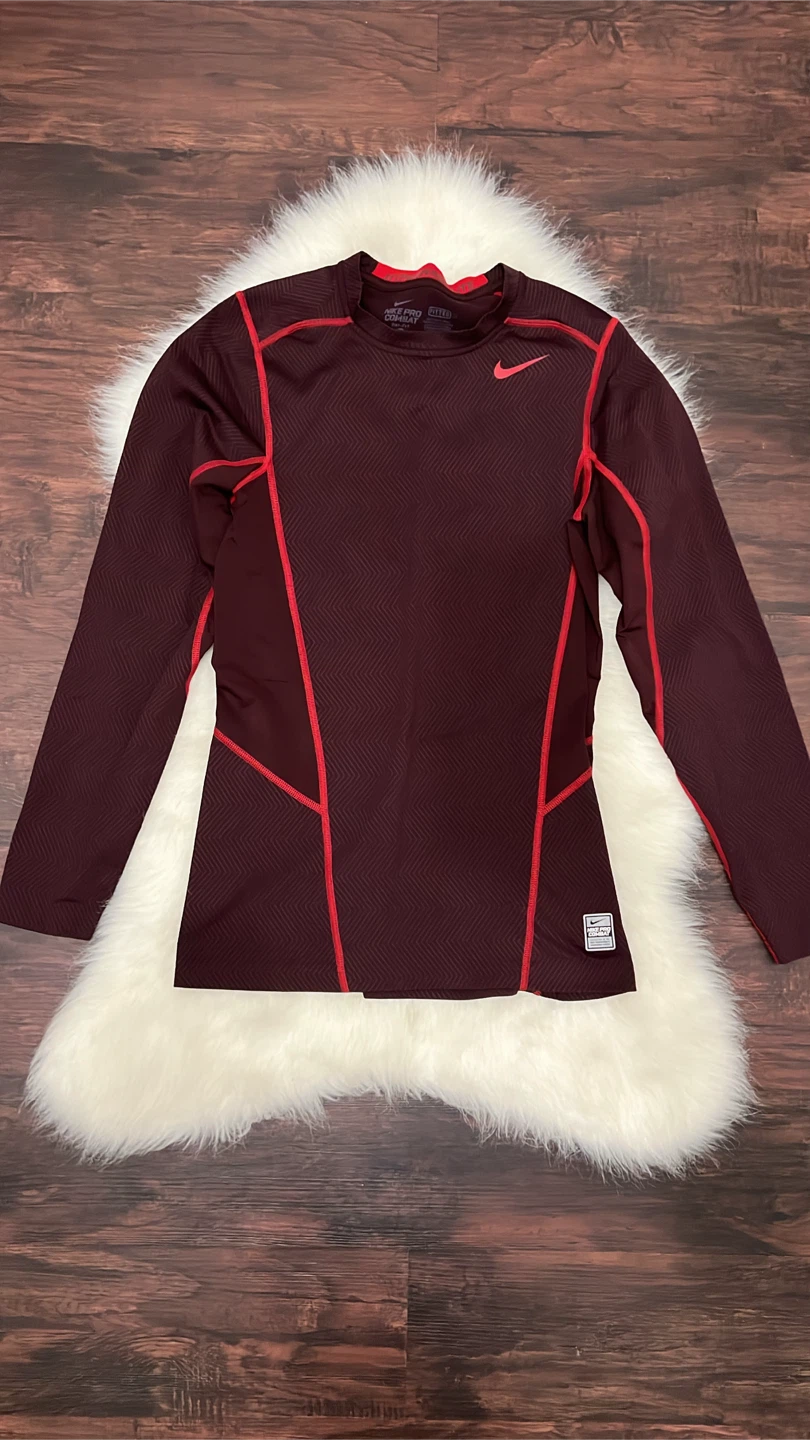 Nike Pro Combat Hyperwarm Lite Fitted Shirt - Size S