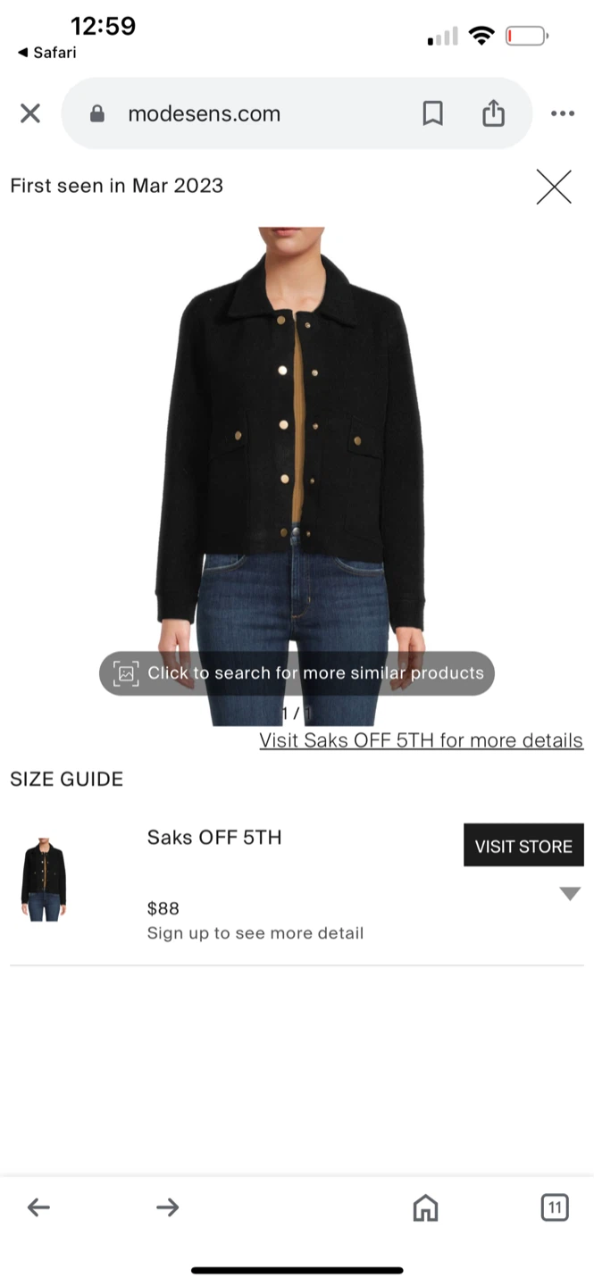 Saks OFF 5TH Black Jacket - photo 2