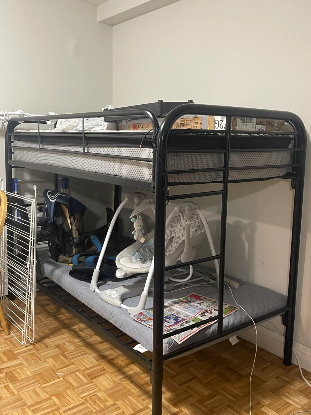 Black Metal Bunk Bed Frame