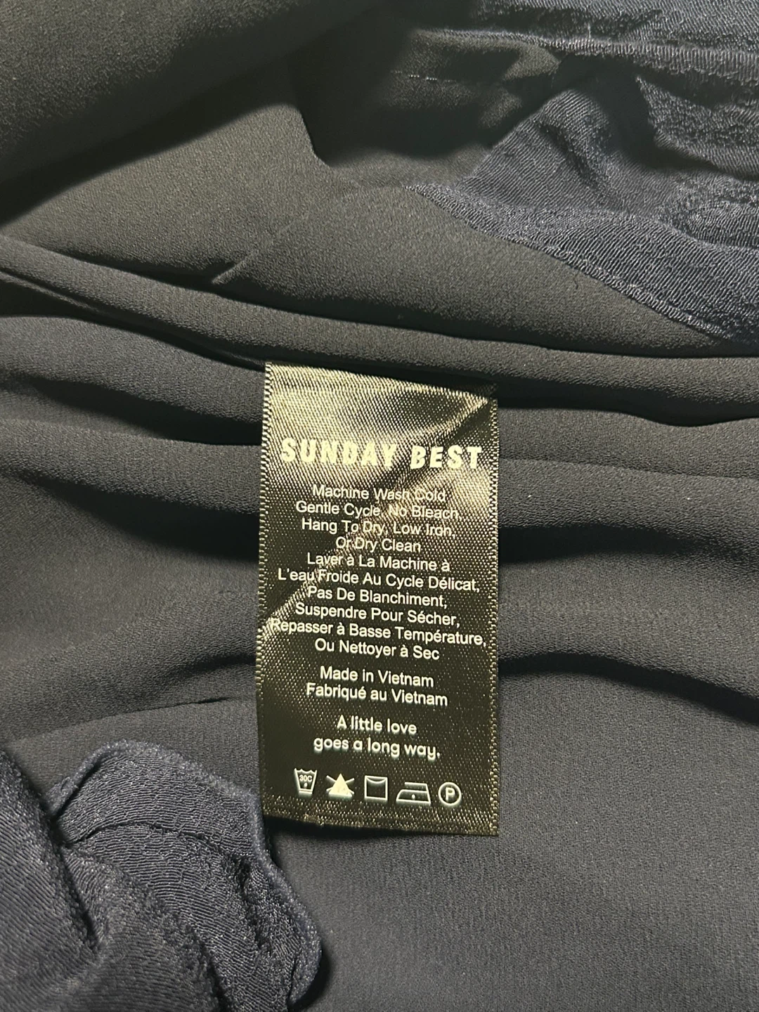 Aritzia Sunday Best Navy Blue Wrap Dress - Size S - photo 4