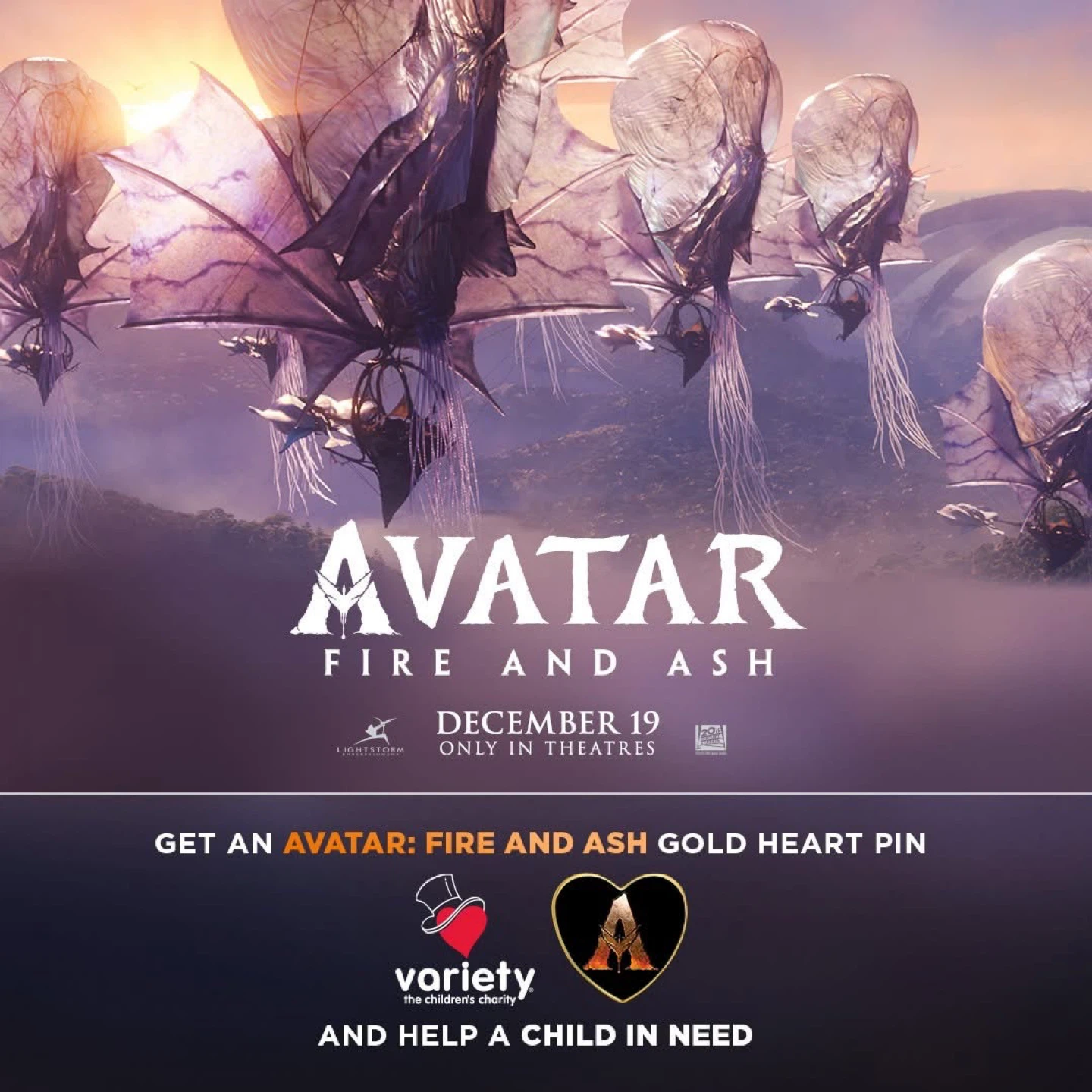 Variety - Avatar: Fire and Ash Gold Heart Pin - photo 4