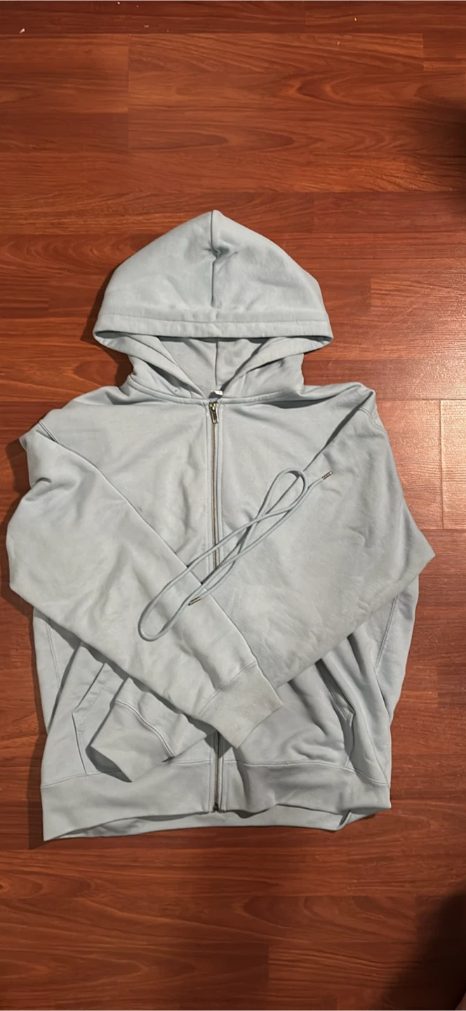 Uniqlo Full-Zip Hoodie - Size M - Light Blue