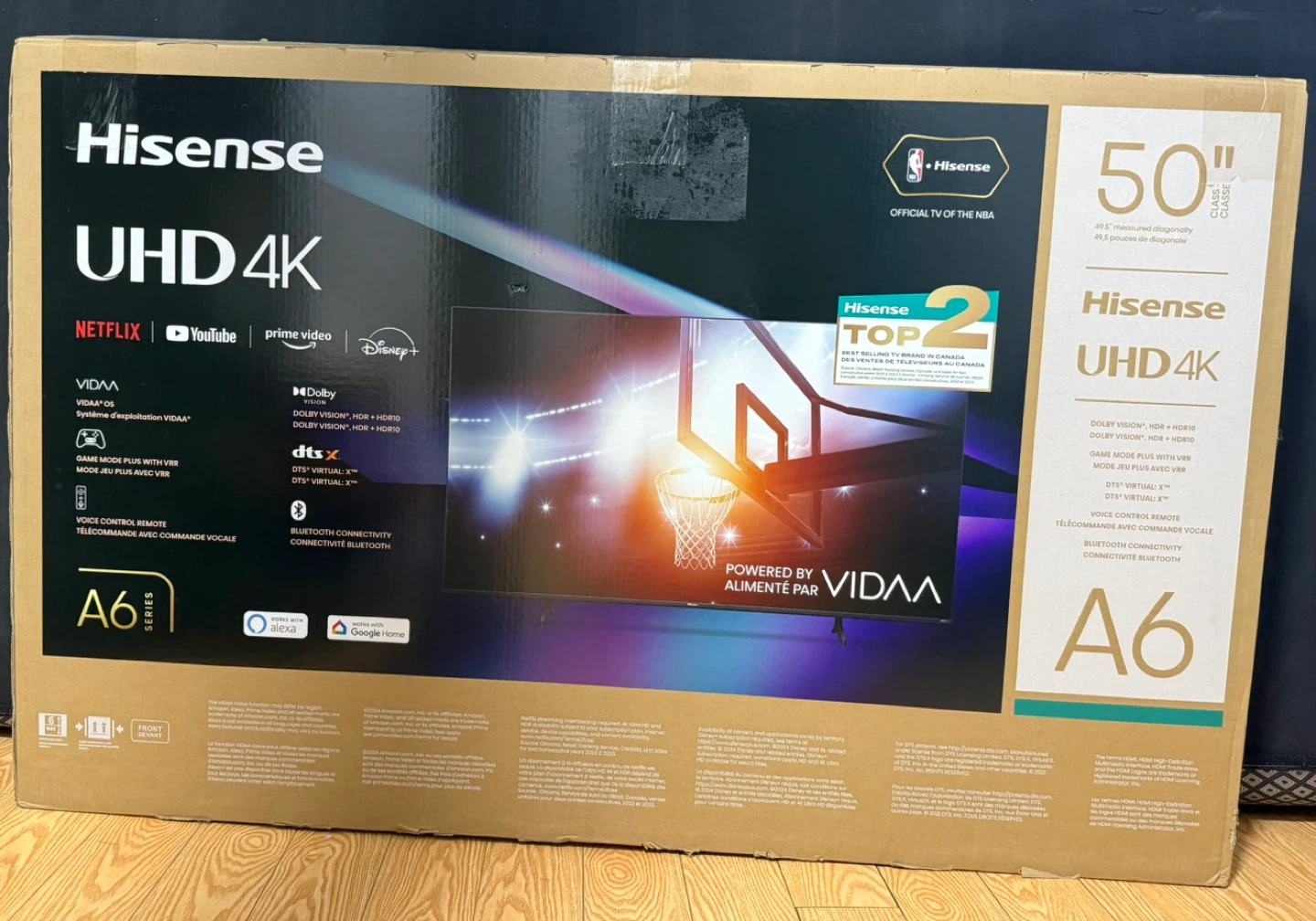 Hisense 50" Class A6 Series UHD 4K Smart TV