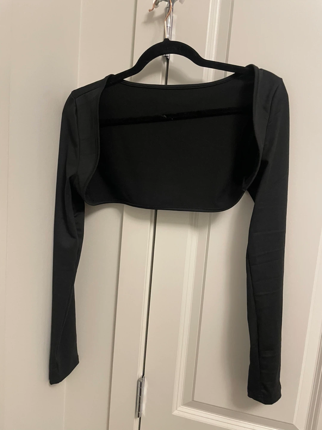 Black Cropped Bolero Shrug