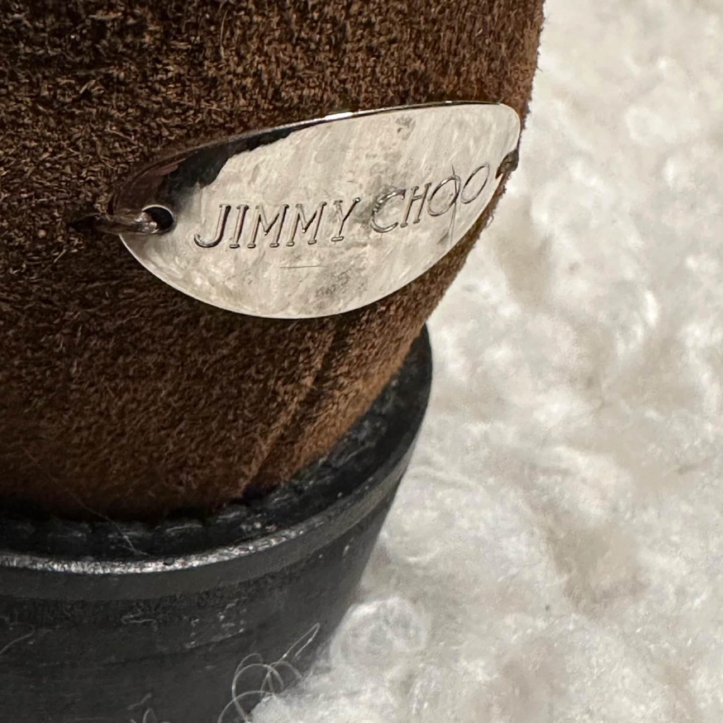 Jimmy Choo Brown Suede Biker Boots Size 39.5 - photo 5