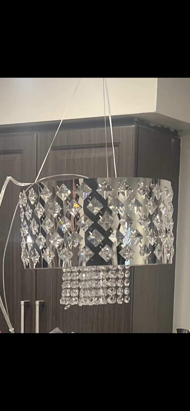 Crome n Crystal Chandelier Ceiling Light brand new