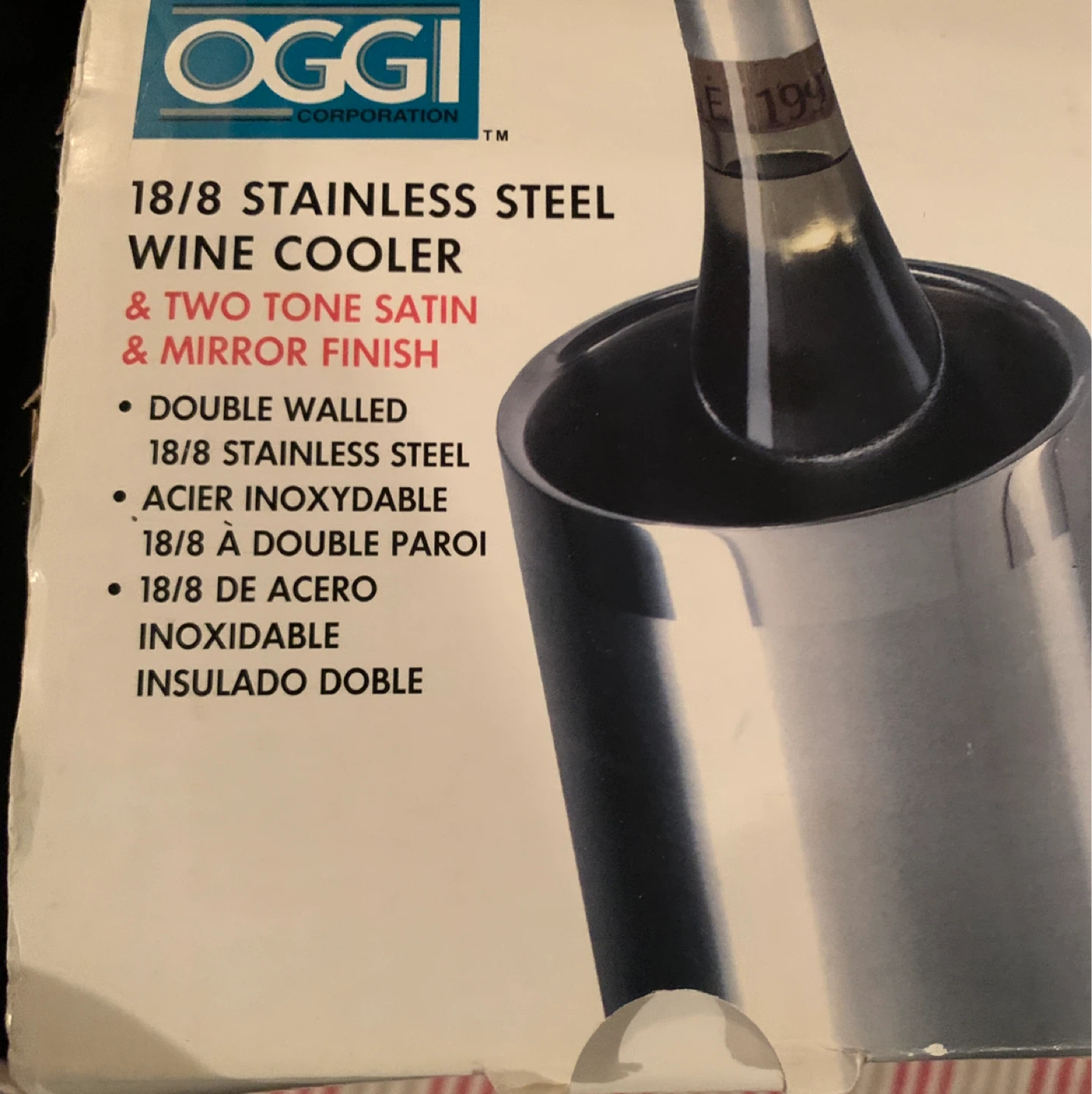 🧡 OGGI 18/8 Stainless Steel Wine Cooler