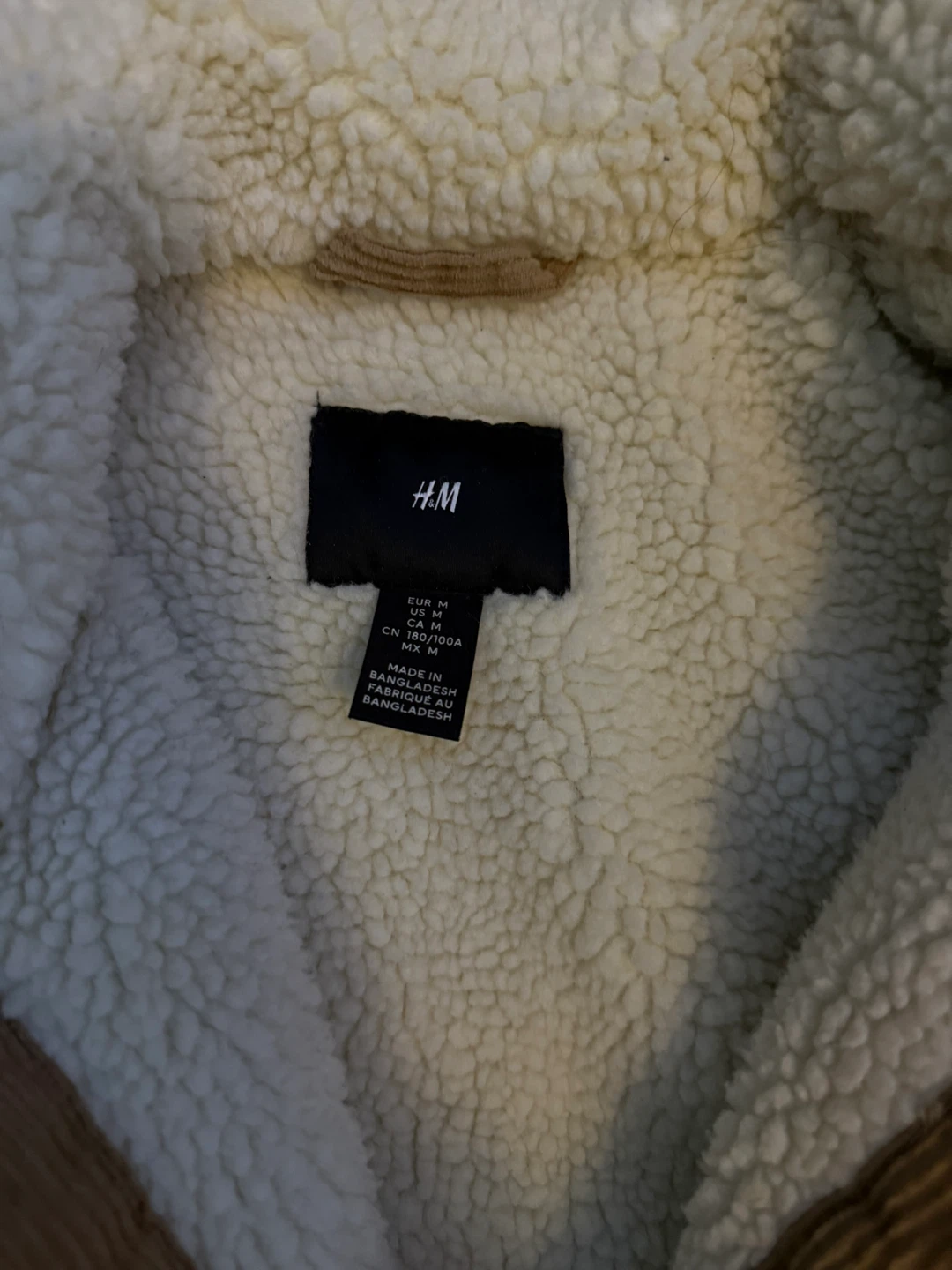 H&M Corduroy Sherpa Jacket - Size M - photo 2