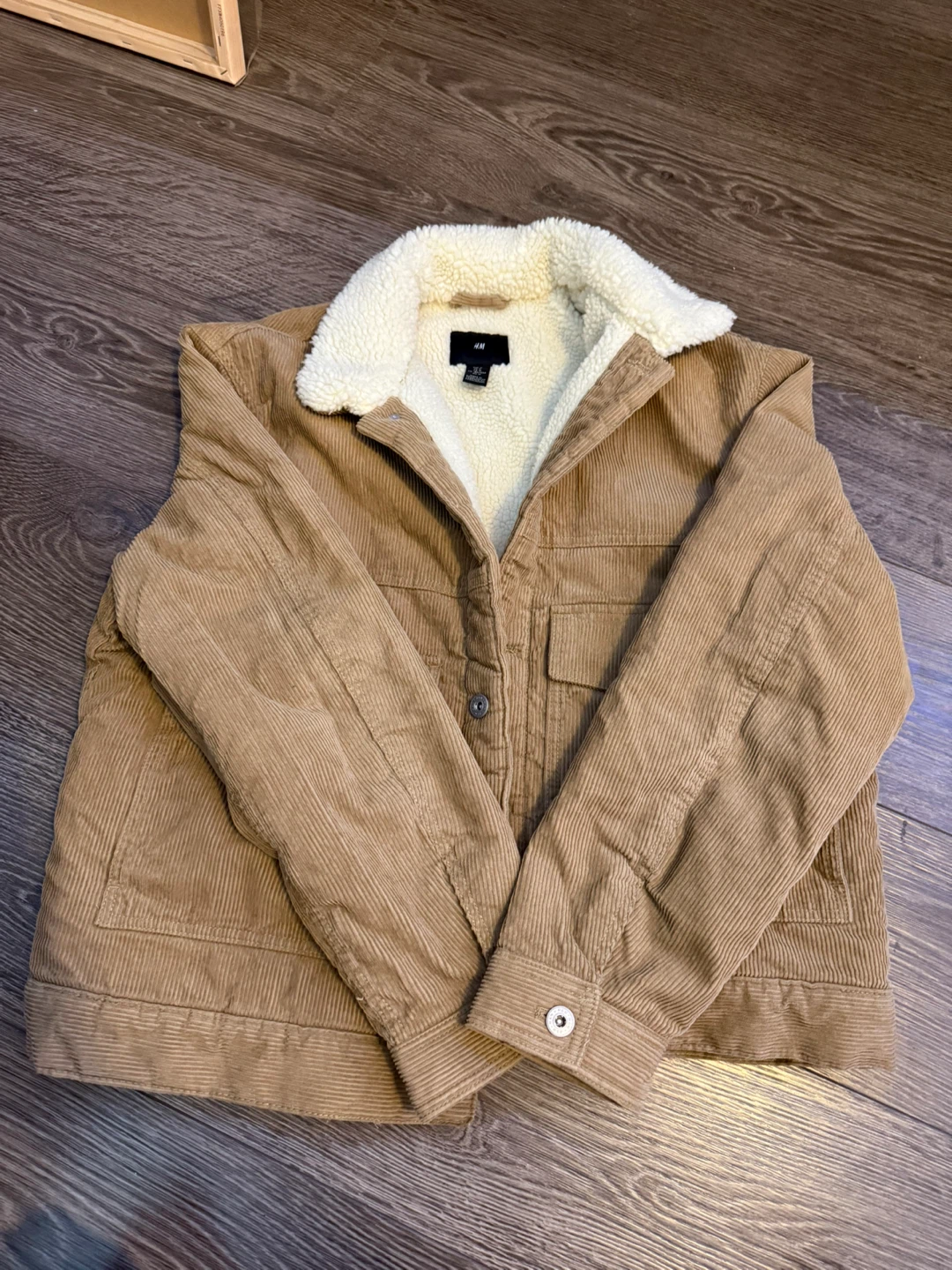 H&M Corduroy Sherpa Jacket - Size M