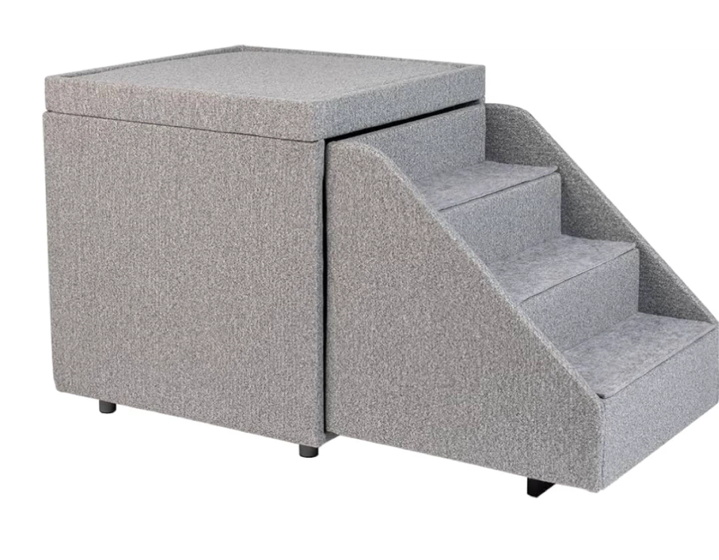Dog Bed Steps with Storage - Black - photo 3