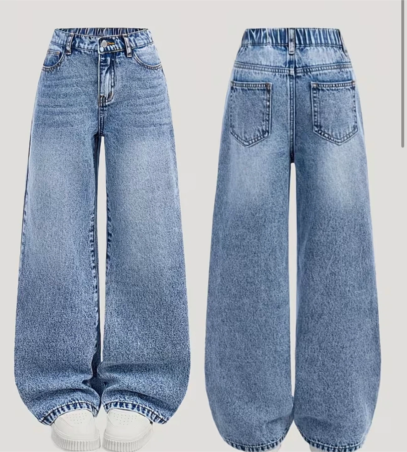 Balloon Jeans - Light Wash Denim