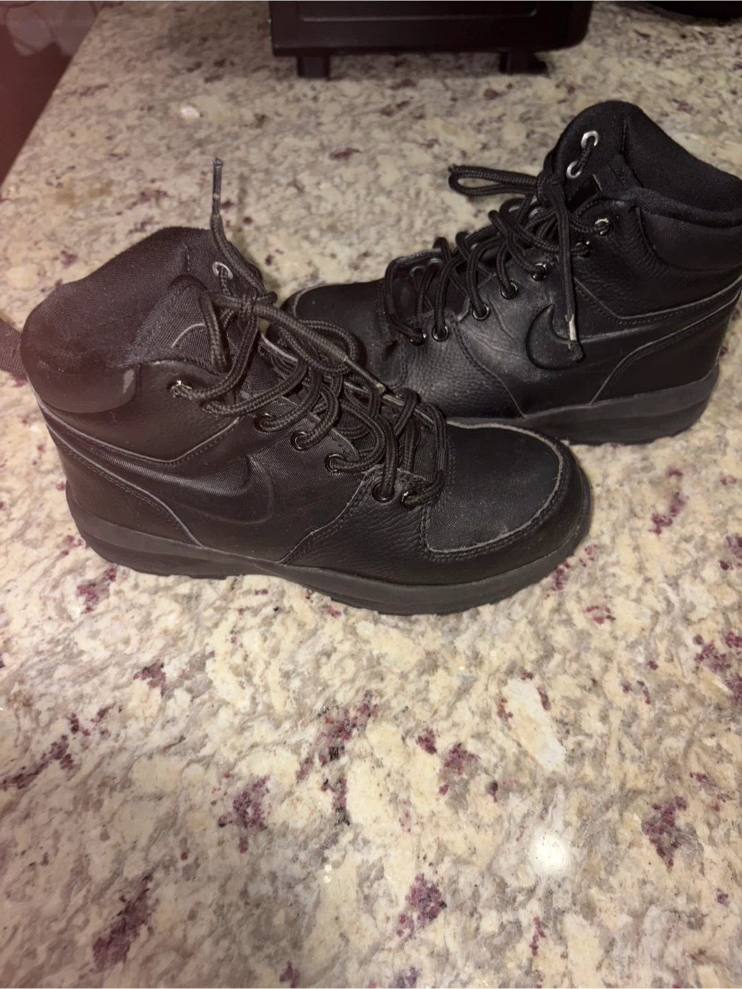 Nike Black Leather Boots