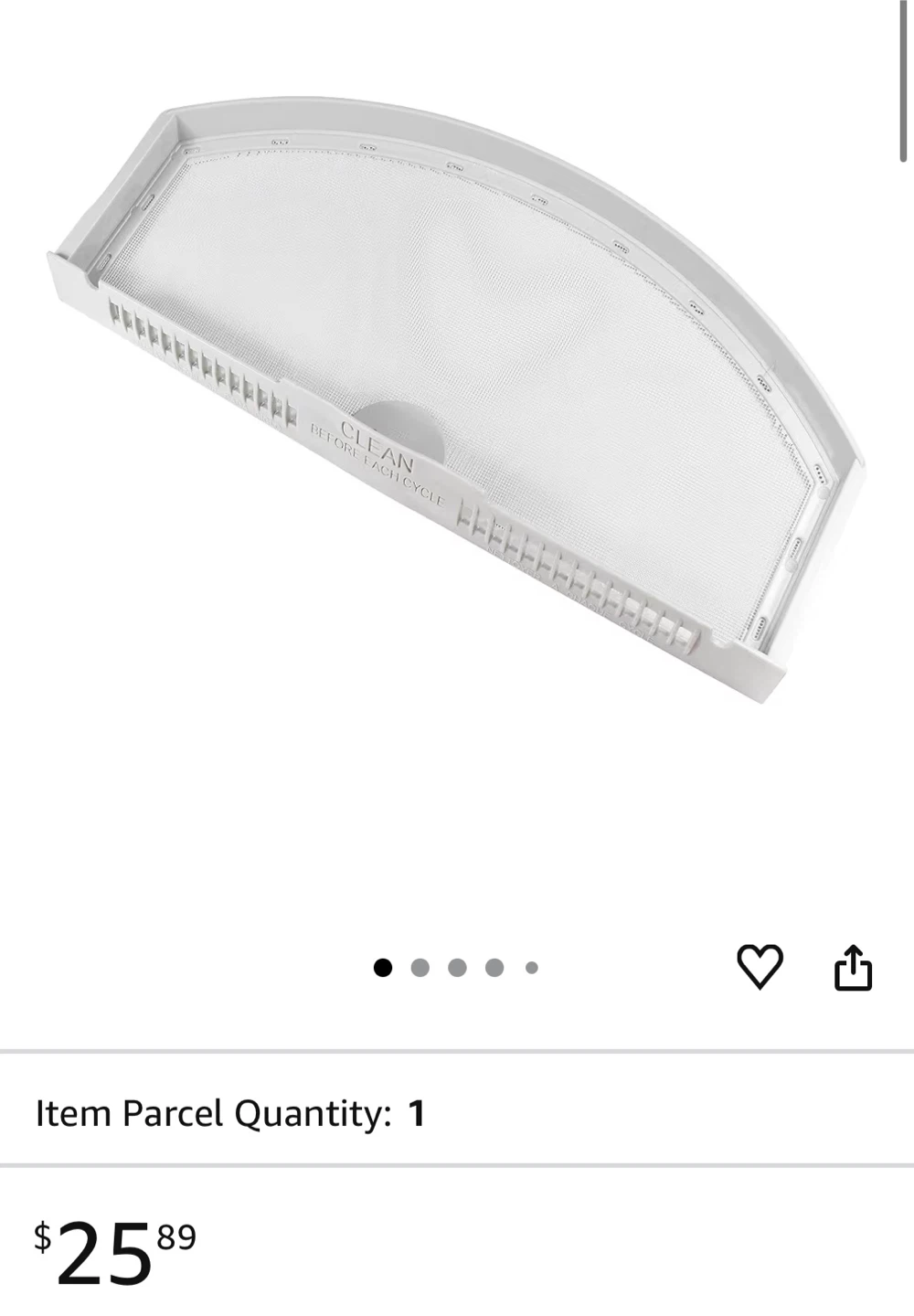 Hqrp Dryer Lint Screen Filter for GE & Hotpoint