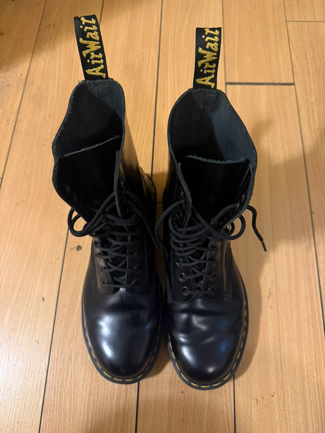 Dr. Martens 1490 Black Leather Boots