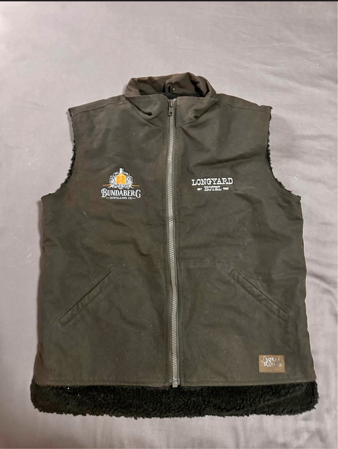 Australian Oil Skin Sherpa Lined Vest