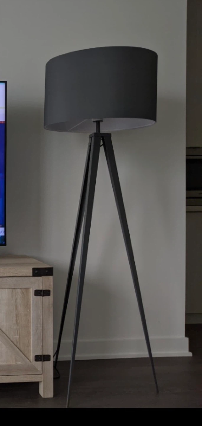 Tripod Floor Lamp - Grey - photo 2