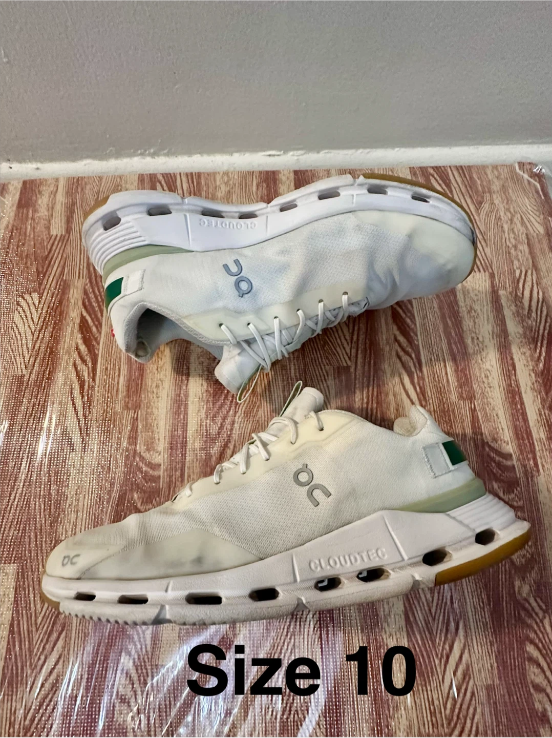 On CloudTec White Running Shoes - Size 10 - photo 2