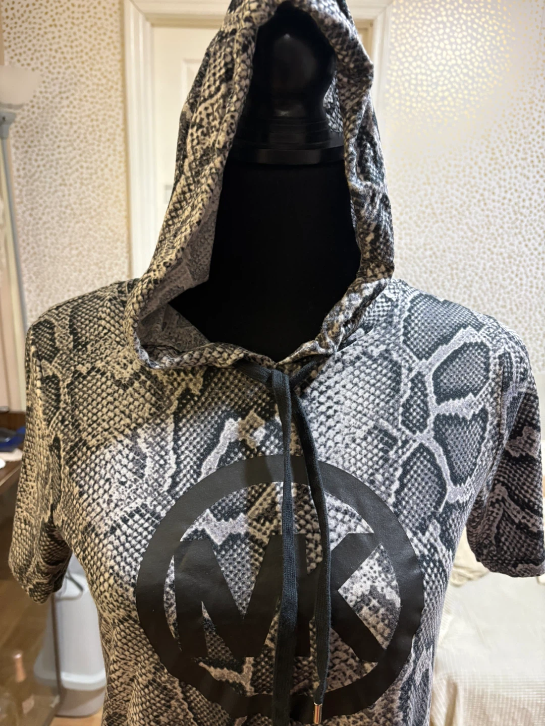 Michael Kors Snakeskin Print Hoodie Dress - photo 4