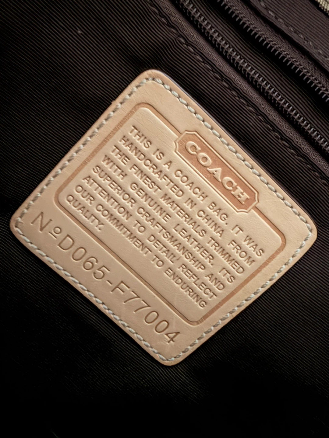Coach F77004 Handcrafted Messenger Bag - photo 4