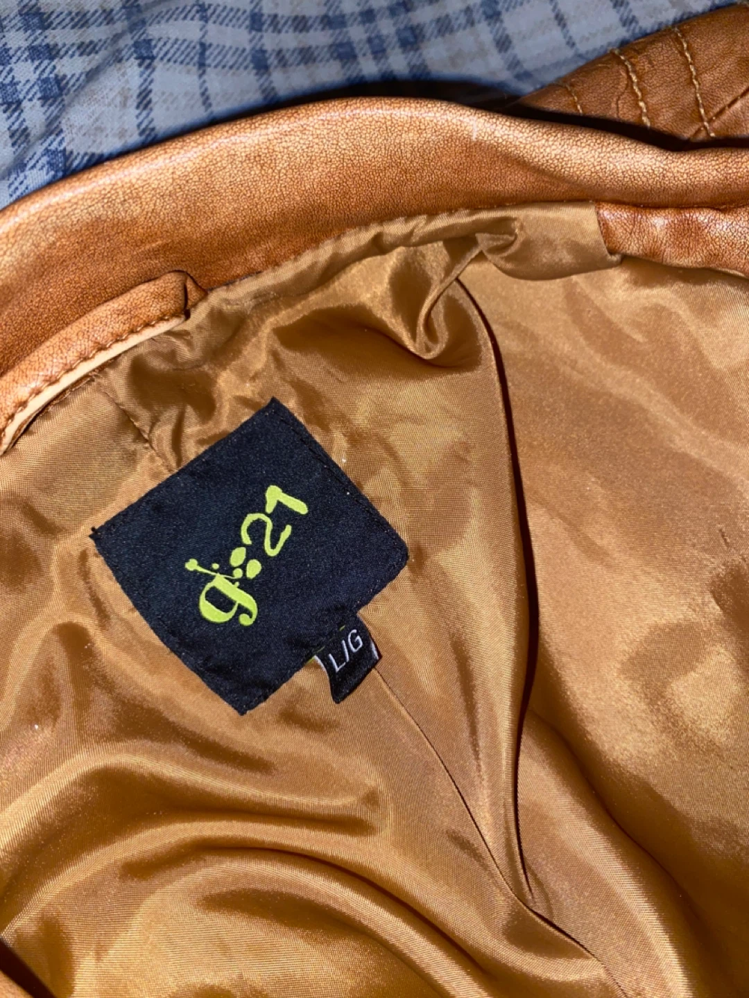G21 Faux Leather Jacket - Size L - photo 3