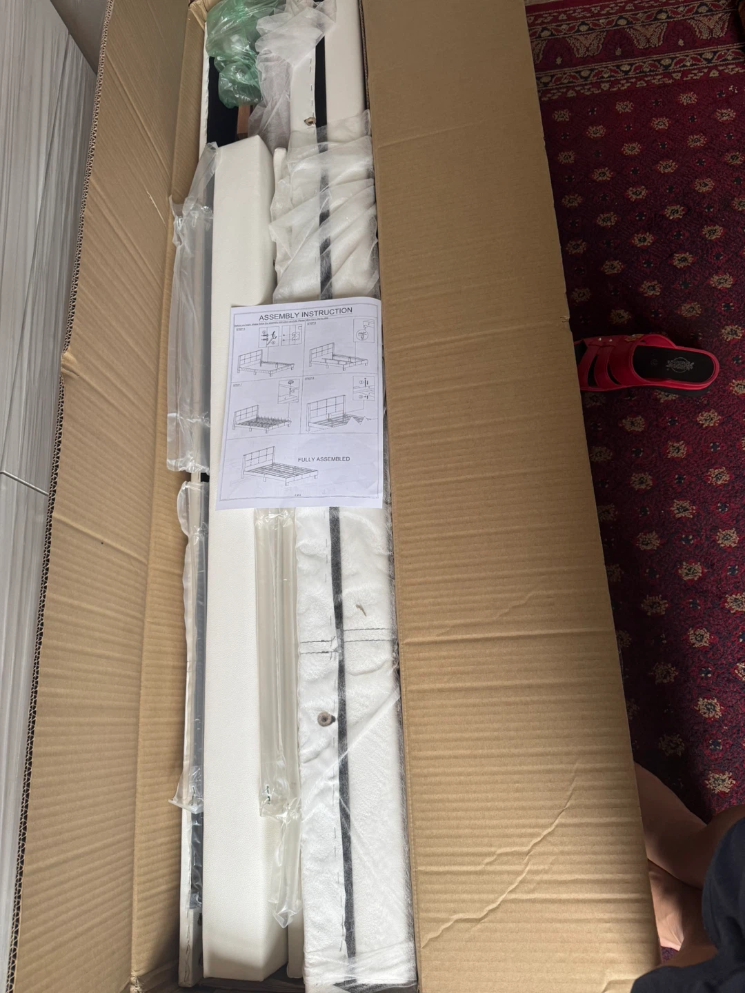 Double size bed in White - photo 3