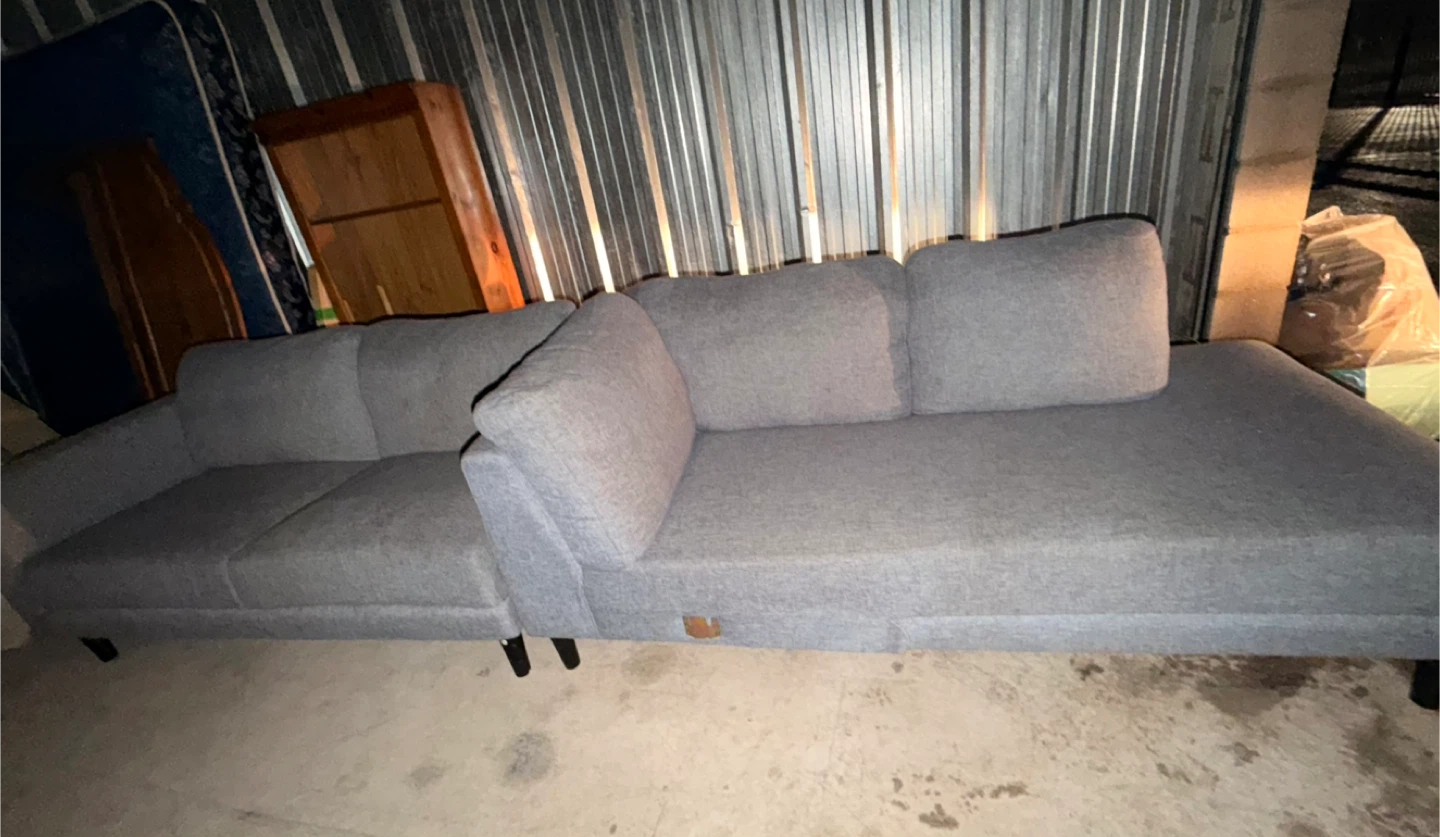 Grey Sectional Sofa - $155(OBO)