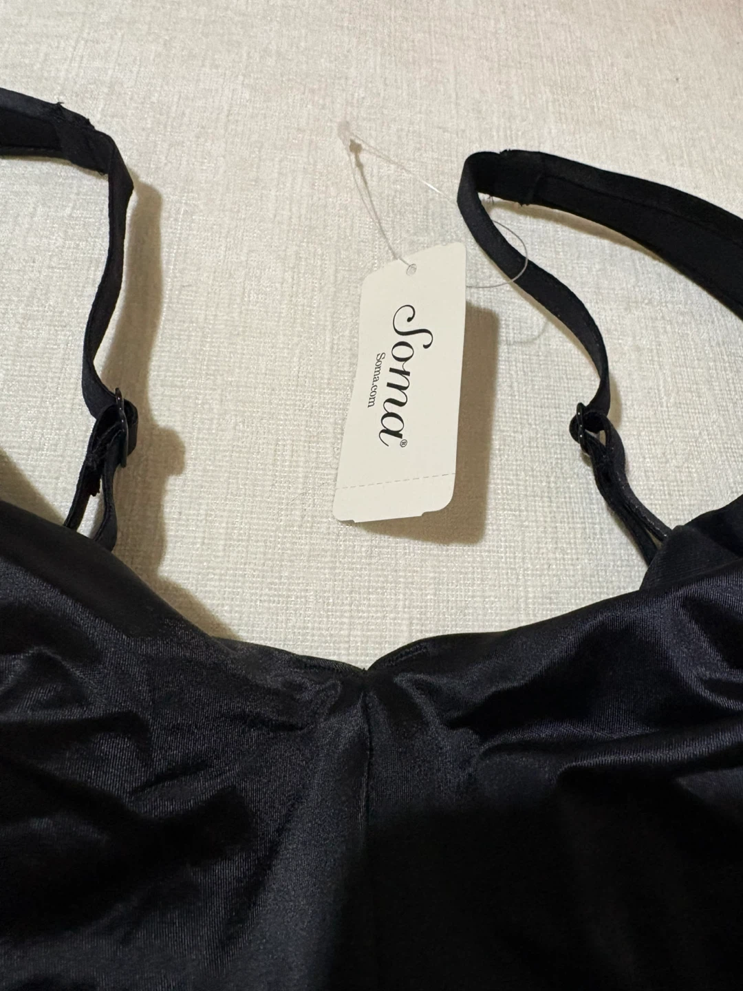 Soma Sensuous Sides Minimizer Bra - Size 38D Black - photo 4