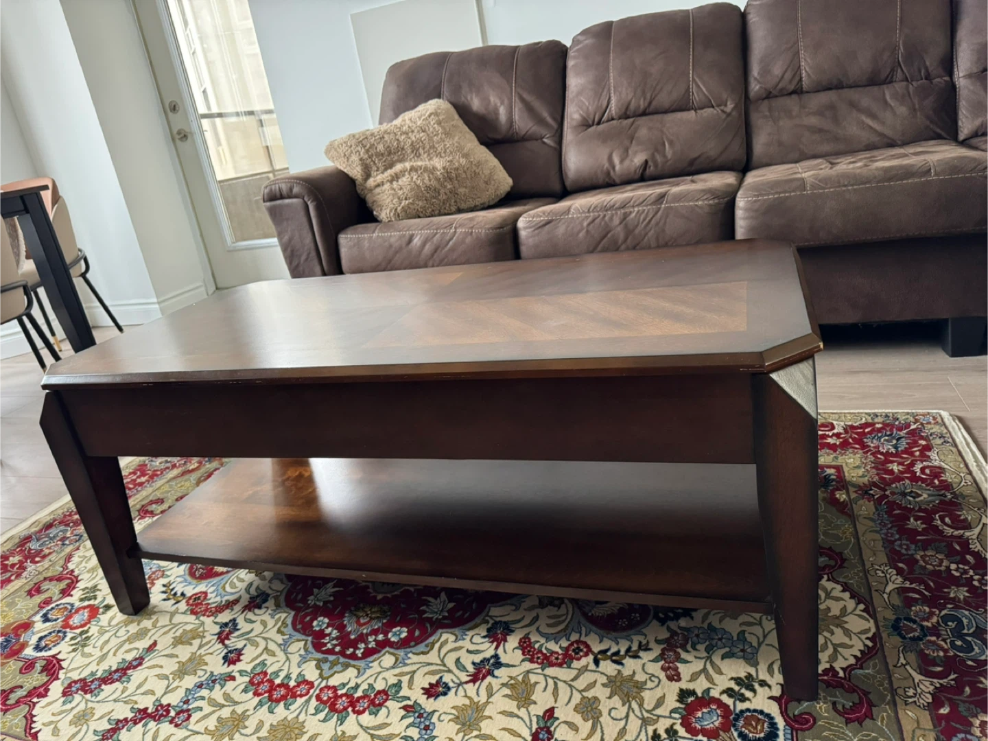 Wooden Lift-Top Coffee Table - photo 2