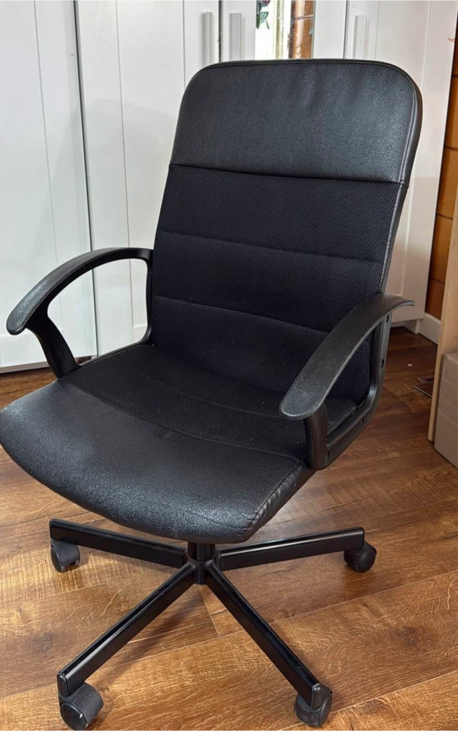 IKEA Black Office Chair & Desk Set - photo 2