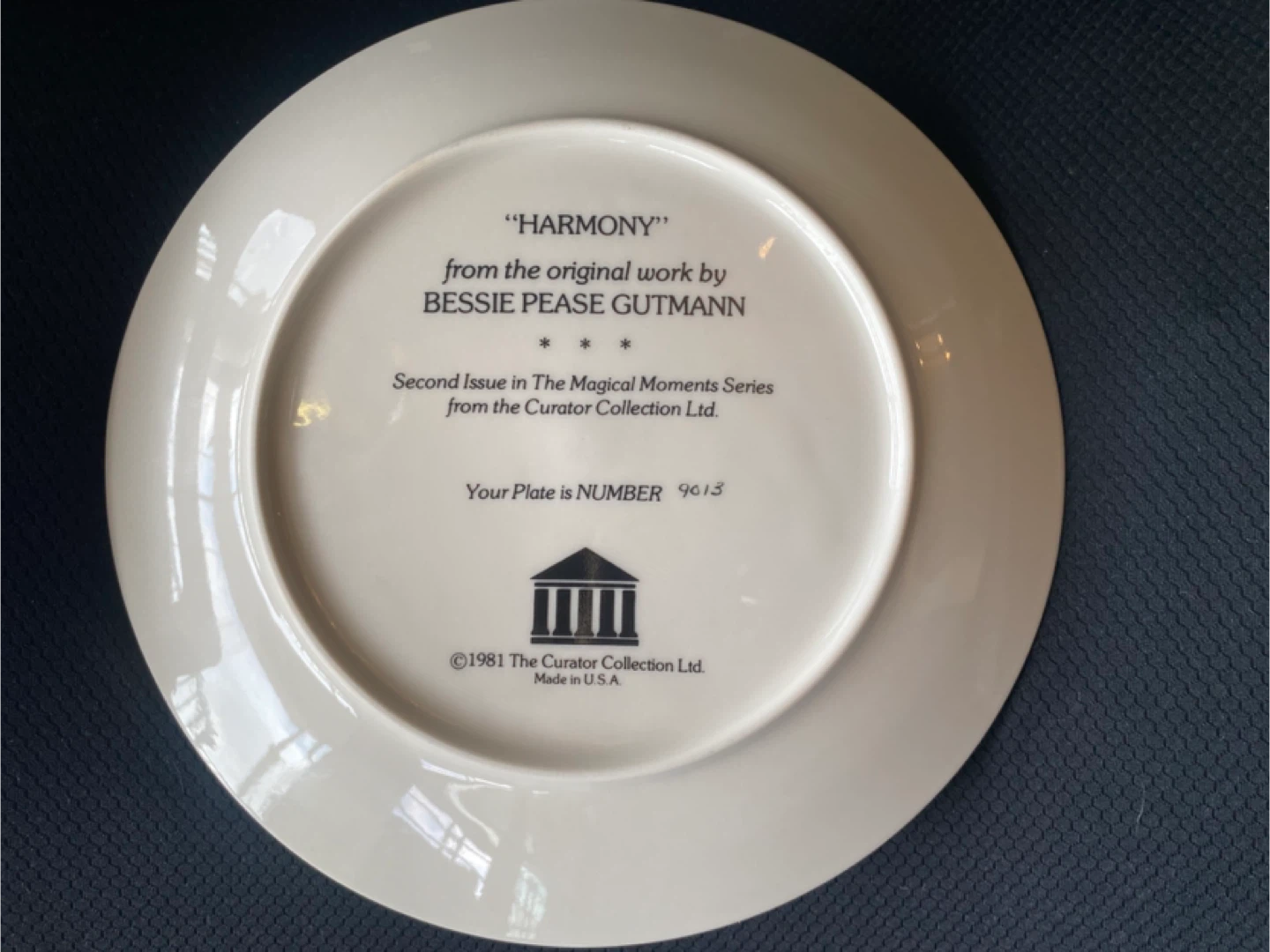 Harmony Plate by Bessie Pease Gutmann - photo 3