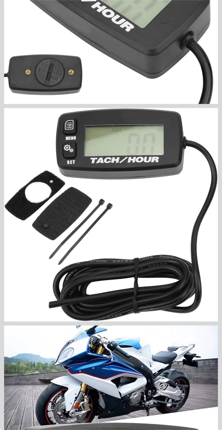 Digital Tach/Hour Meter - Self Powered