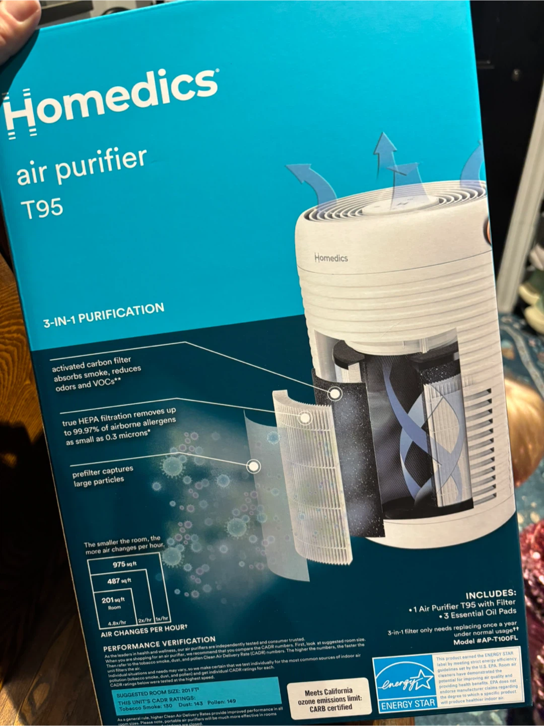 Homedics Air Purifier T95