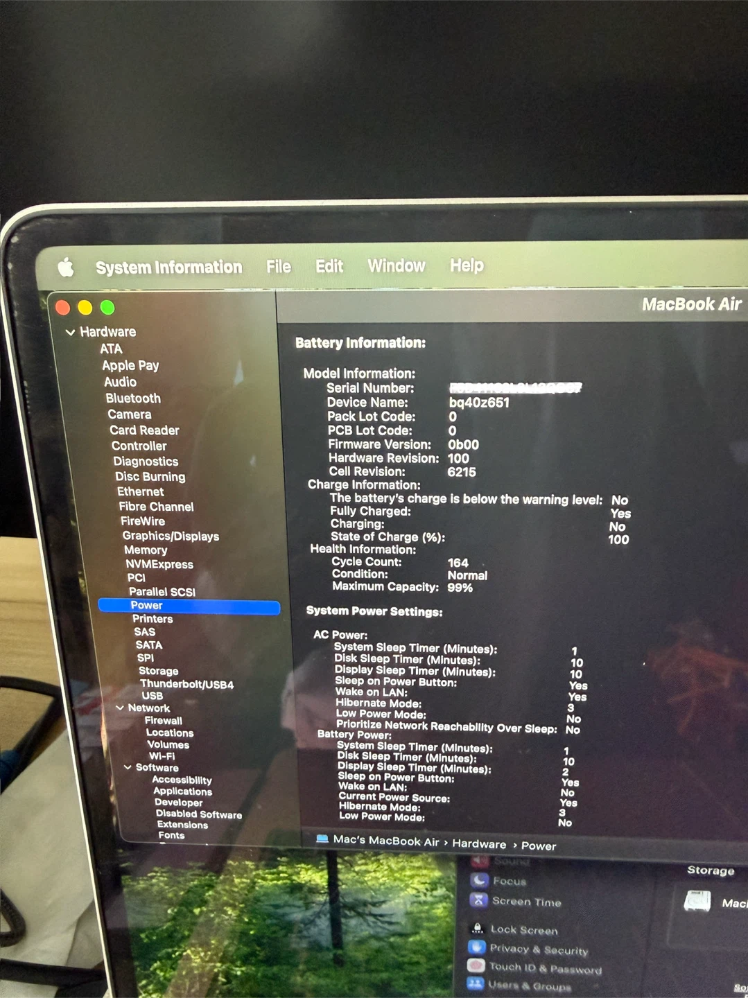 MacBook Air M3 (2024) 16GB, 512GB - Trackpad cable swapped - photo 5